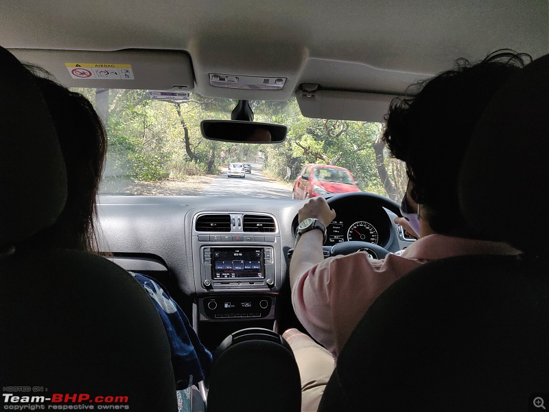 Review: Driving home our Sunset Red VW Polo Highline+ TSI Automatic-friend-driving-polo.jpg