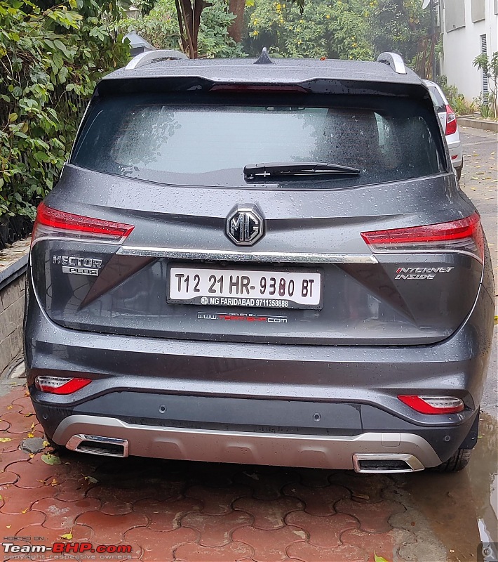 Adventures of our Grey Goose - MG Hector 6 seater Sharp Diesel Ownership Review-rear.jpg