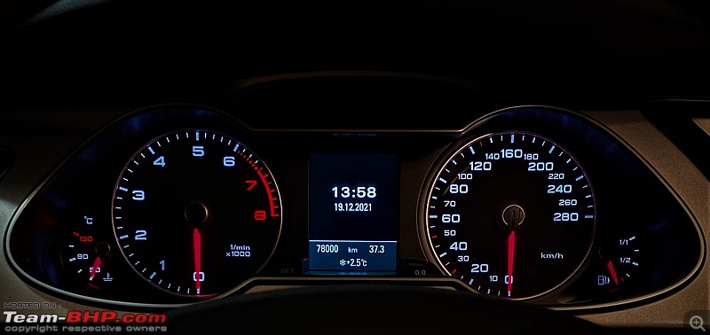 Audi A4 2.0 TFSI Quattro : My first step into the German Trinity-speedo.jpg