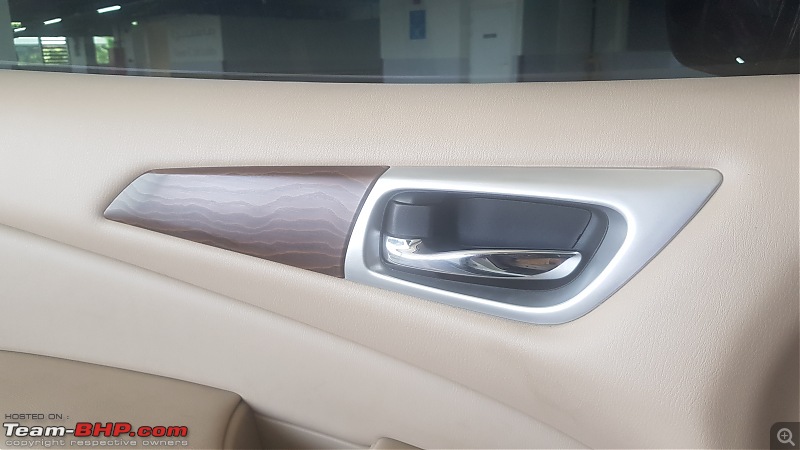 Welcome Home Olaf - My White Nissan Pathfinder-driver-door-wood.jpg