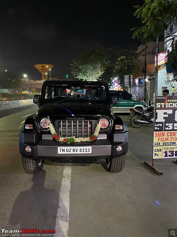 Our First SUV | The Mighty Mahindra Thar Diesel AT-numberplate-sticker.jpg