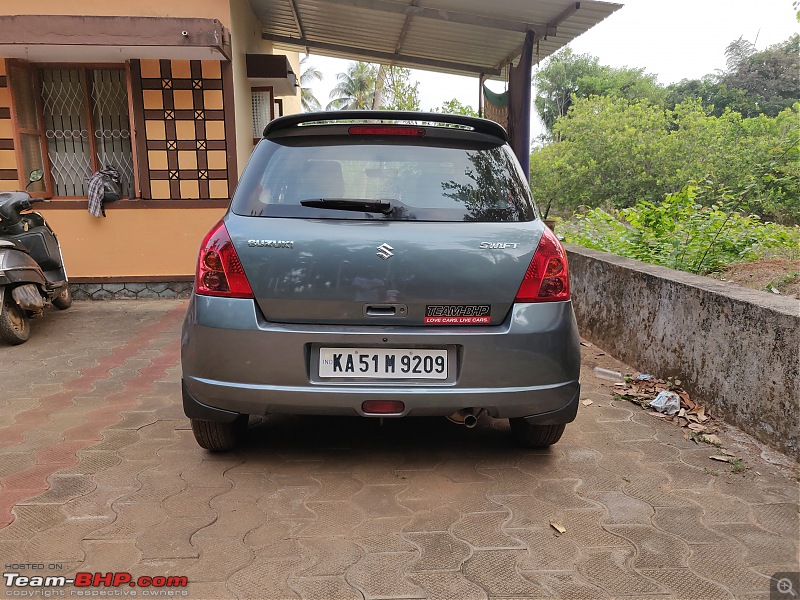 Azure Grey 2006 Maruti-Suzuki Swift VXi | Ownership Review-rear.jpg