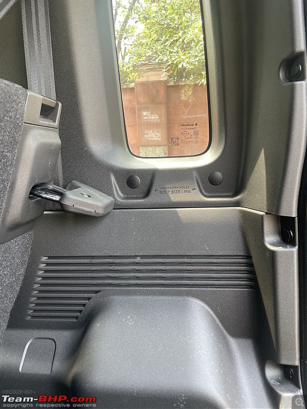 Maruti Jimny Zeta MT Review-boot_accessory-holes.jpg