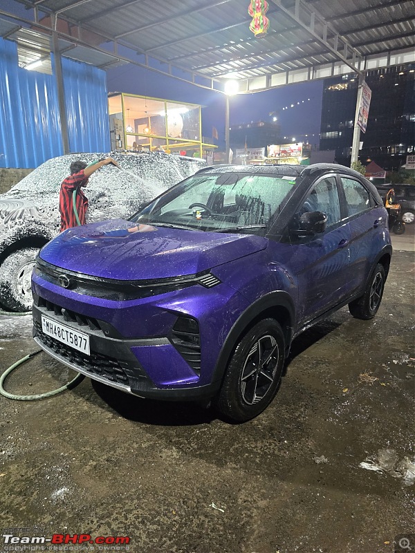 My Tata Nexon Fearless+ DCA Review | Bringing home Ellie-rinse_and_cleanup.jpg