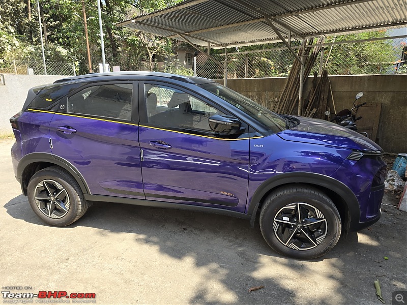 My Tata Nexon Fearless+ DCA Review | Bringing home Ellie-vinyl_mods_done.jpg