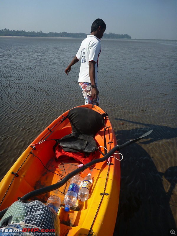 Going solo at 5 kmph - Mumbai to Goa in an inflatable kayak!-venturakayakdrag.jpg