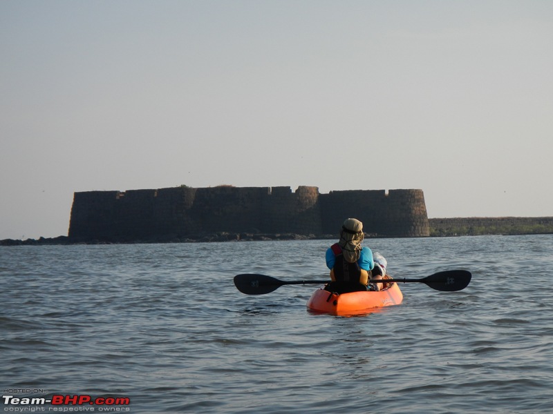 Going solo at 5 kmph - Mumbai to Goa in an inflatable kayak!-sandyalibagfort.jpg