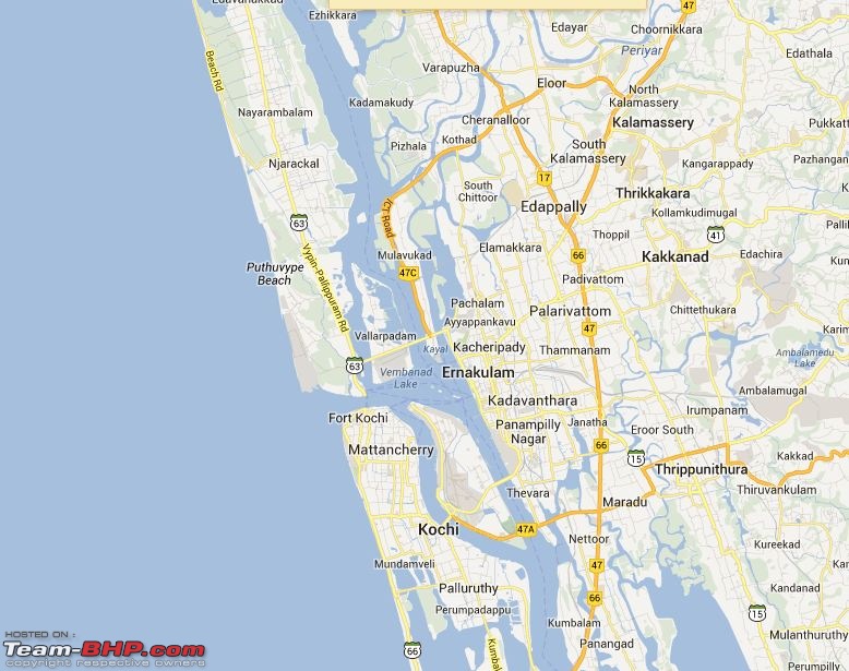 Photologue : Fort Kochi without visiting a fort-kochi_google-map.jpg