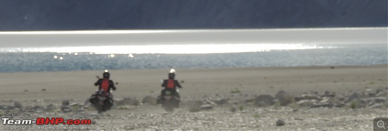 A Biker's Anthem: Ladakh-reflected-lake-bikes.jpg