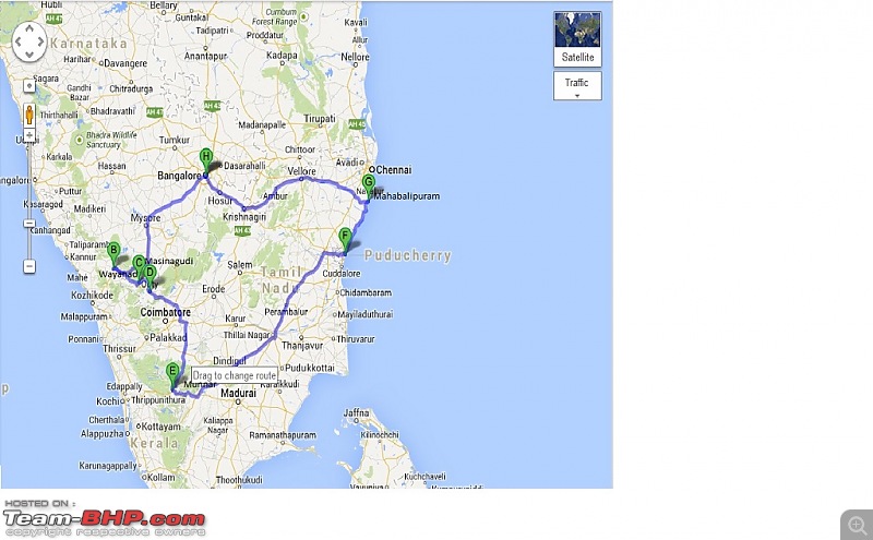 Zooming Down South: 2000 km road-trip in a VW Vento-map.jpg