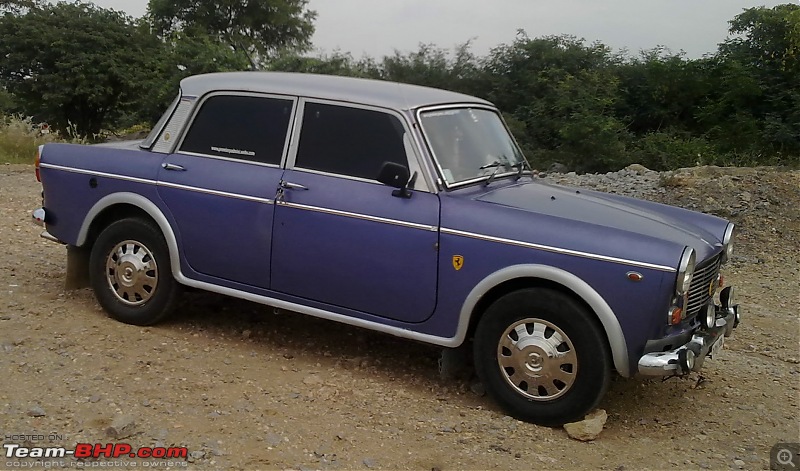 To Bangalore in our Padmini. The old-timer is still very strong :)-22122011330001.jpg