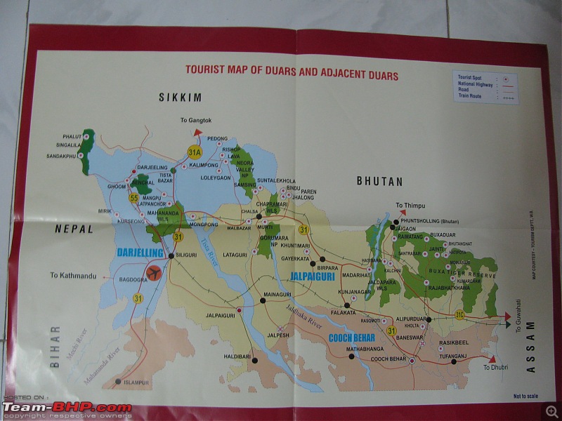 dooars tourist spot map