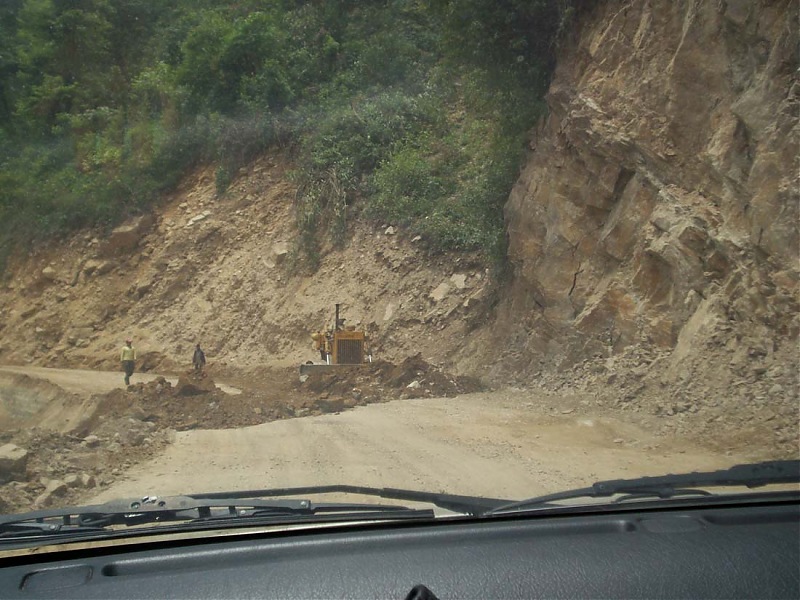 Wet Bhutan and Green Dooars-landslide.jpg