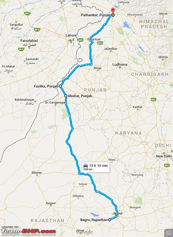 Polo GT TDI Chronicles: Ladakh and beyond! 5543 km, 13 days, 8 states, 2 souls & 1 car!-day-2-bagru-pathankot.png