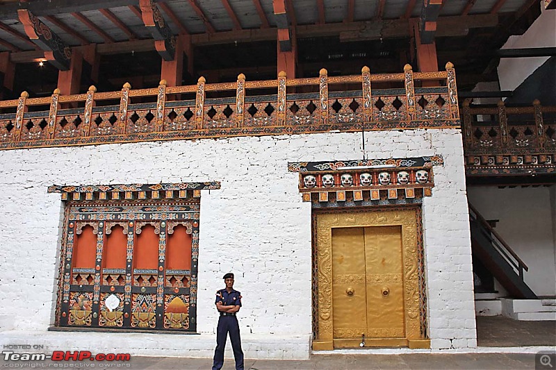 Wet Bhutan and Green Dooars-dzongsentry.jpg