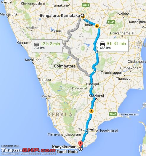 Bangalore to Kanyakumari on a tankful of petrol-bangalore-kanyakumari-route-map.jpg