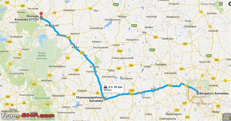 Go..Goa..Gone! Road trip from Bangalore -> Shimoga -> Goa-day1_route.jpg