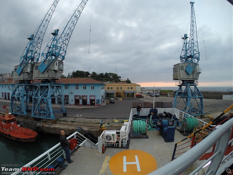 London to Jammu: With a Range Rover-ferryleavingtheport.jpg