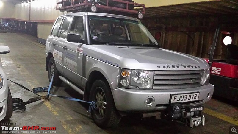 London to Jammu: With a Range Rover-dhannoparkedandchained2.jpg