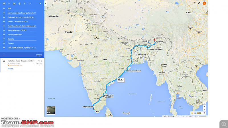 XUV500: Drive to the abode of 3 of the 7 Sisters (North-East)-map.png