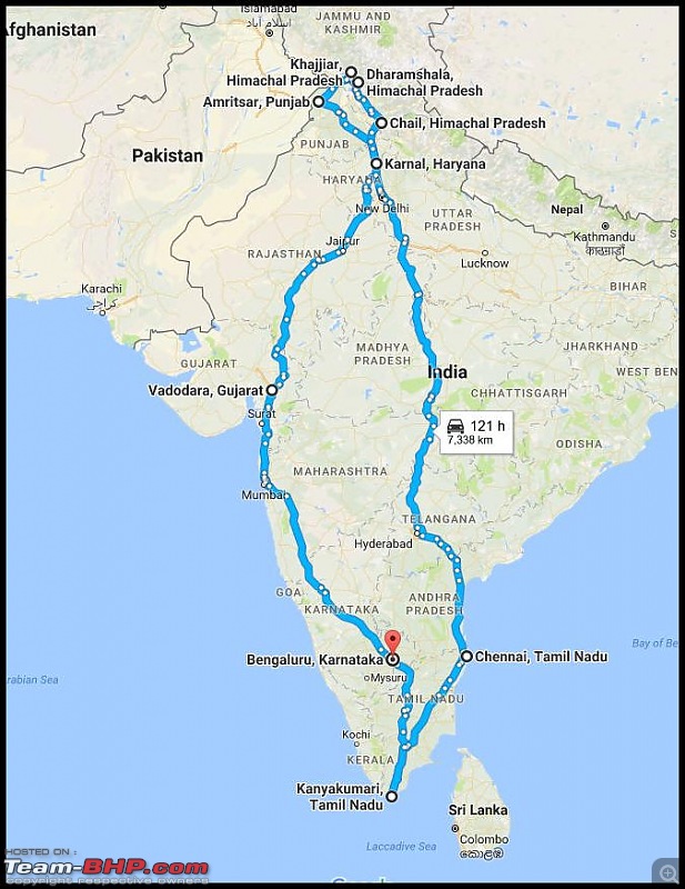 8597 Kms Drive - Exploring Himachal! Amritsar  Khajjiar  Dalhousie  Dharamshala  Manali - Chail-map.jpg