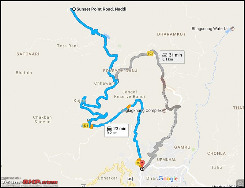 8597 Kms Drive - Exploring Himachal! Amritsar  Khajjiar  Dalhousie  Dharamshala  Manali - Chail-map1.jpg