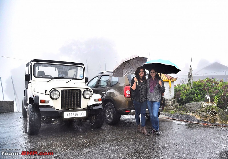 Thar & Duster AWD Twins drive to Sikkim-chwnki-pm-parking.jpeg