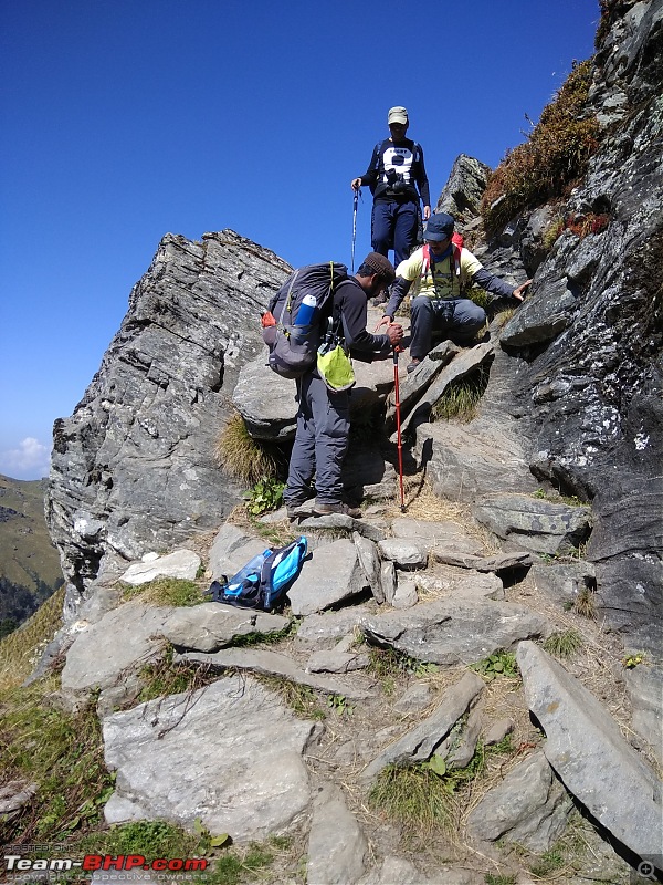 Kuari Pass, Uttarakhand : 3 Stupids' Himalayan trek in search of Utopia-img_20171003_101114adifficultstep.jpg