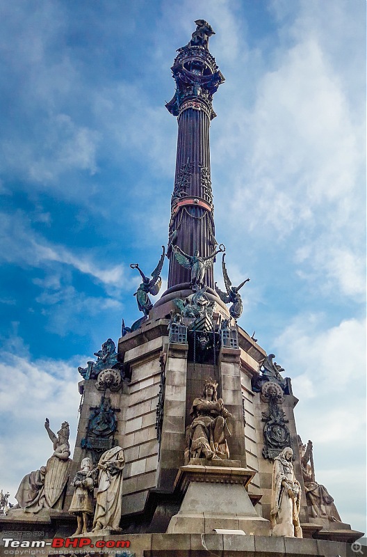 Barcelona: By the Beach-statue-columbus.jpg