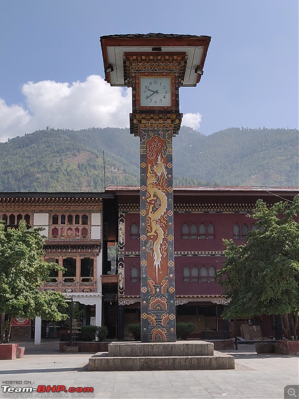 HexLogs - Drive from Bangalore to Bhutan in a Tata Hexa-thimphuclocktower.jpg