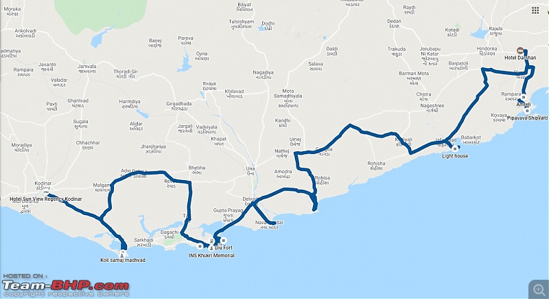Coastline of Gujarat - Beaches, Temples, Villages, Lighthouses & Ports-map.jpg