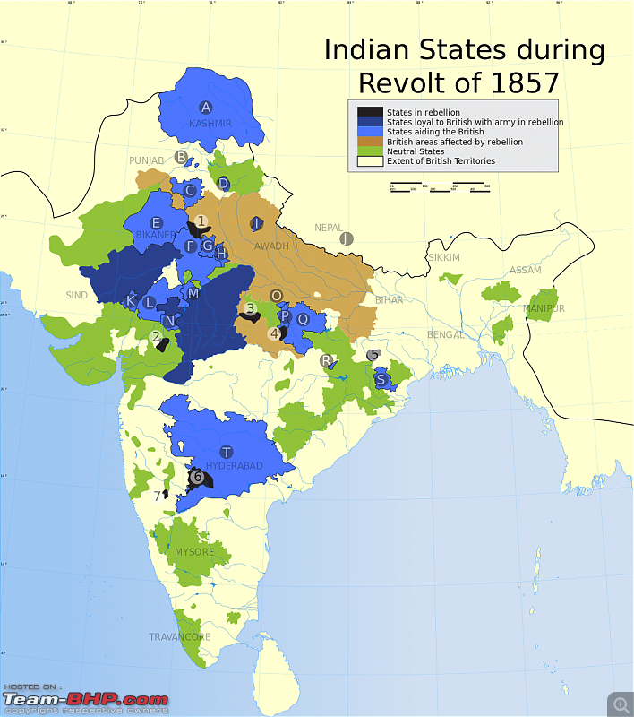 Varsai to Kashi on foot : 1857-59-1060pxindian_revolt_of_1857_states_map.svg.png