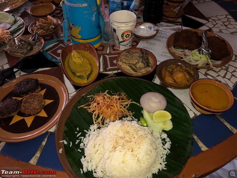 Drive to Scenic Massanjore & Serene Shantiniketan. EDIT: 2022 visit updates-lunch-dishes.jpg