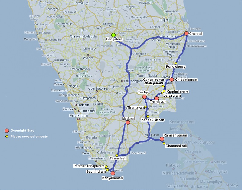 'Xing'ing around ! - Andaman & Nicobar and Tamilnadu.-antndrive-map.jpg