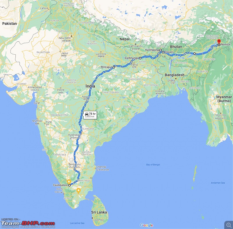 A Road Trip to Assam, Arunachal and Meghalaya in a BMW 330i GT-part1-map.jpg