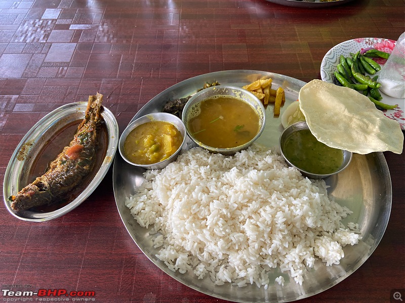 A Road Trip to Assam, Arunachal and Meghalaya in a BMW 330i GT-fish-curry-meals.jpg