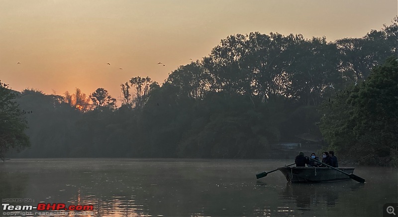 Weekend drive to Ranganathittu Bird Sanctuary and Lalitha Mahal Palace Hotel-started-boating-sunrise-2.jpg