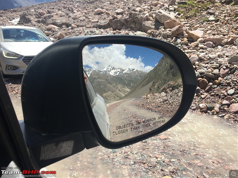 Bengaluru to Leh Travelogue | Leh Bhai (Bye) Ladakh | 31 days & 7964 km-roads-water-logging.jpg