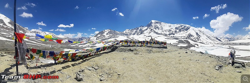 Bangalore to Ladakh in a Scorpio Getaway pick-up truck-prayer-flags-shinkula.jpg