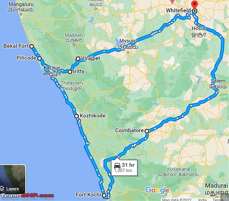 Solo drive to North Kerala in a Jeep Compass-google-map.jpg