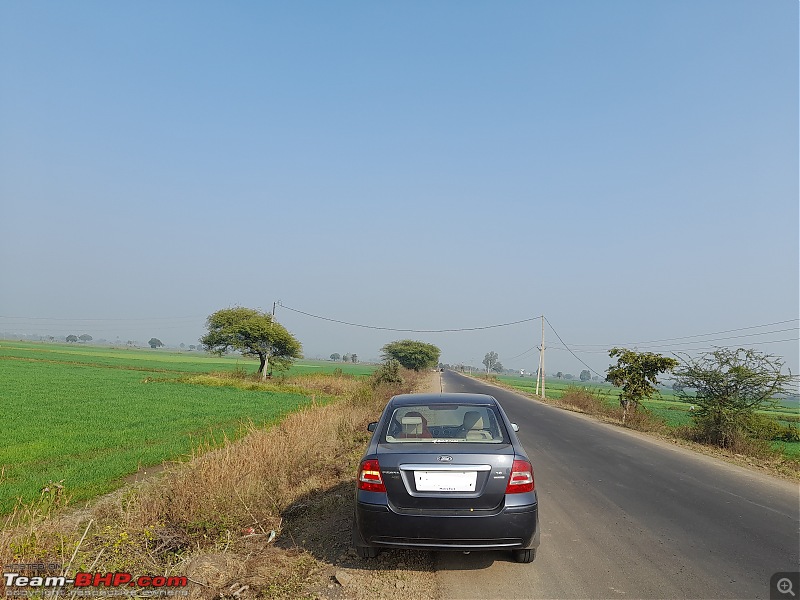 Kochi to Khajuraho | A 10 Day Road Trip to the Heart of India, Madhya Pradesh-car-between-fields.jpg