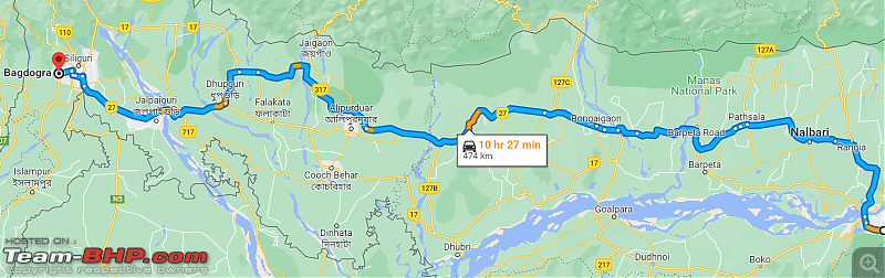 Road Trip | Guwahati to Hyderabad | 2435 Kms | Kia Seltos-day-1-route.png