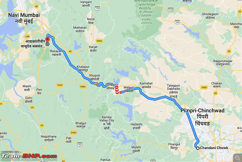 Pune - Shirdhon in a Nissan Terrano-pune-shirdhon-route.png