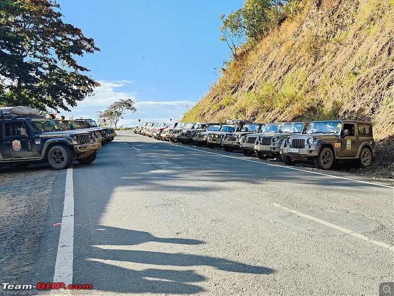Thar Bengalurians on an Off-road Expedition to Nagaland-convy-parking-road.jpg