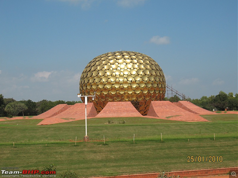 Road Trip (Bangalore - Pondicherry - Bangalore)-matrimandir-auroville.jpg