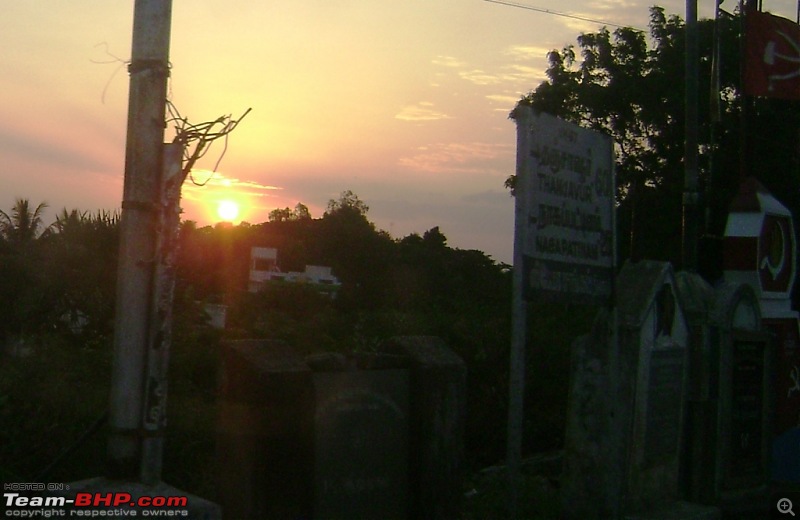 Civic & City : Celebrating the Friendship Day Mahabalipuram - Tranquebar - Velankanni-sunset-aug-1st-2010.jpg
