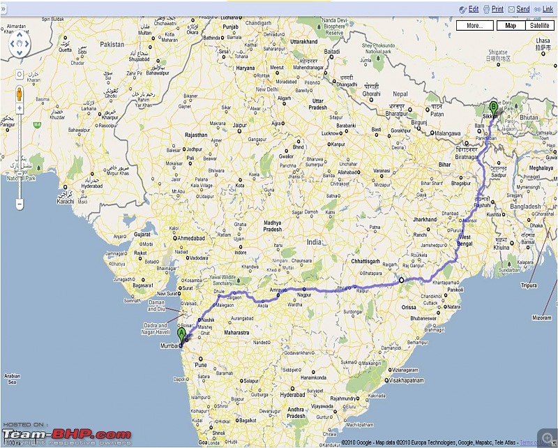 Mhawk goes from Vihar, tulsi lake (Mumbai) to Gurdongmar lake (Sikkim)-final_route.jpg