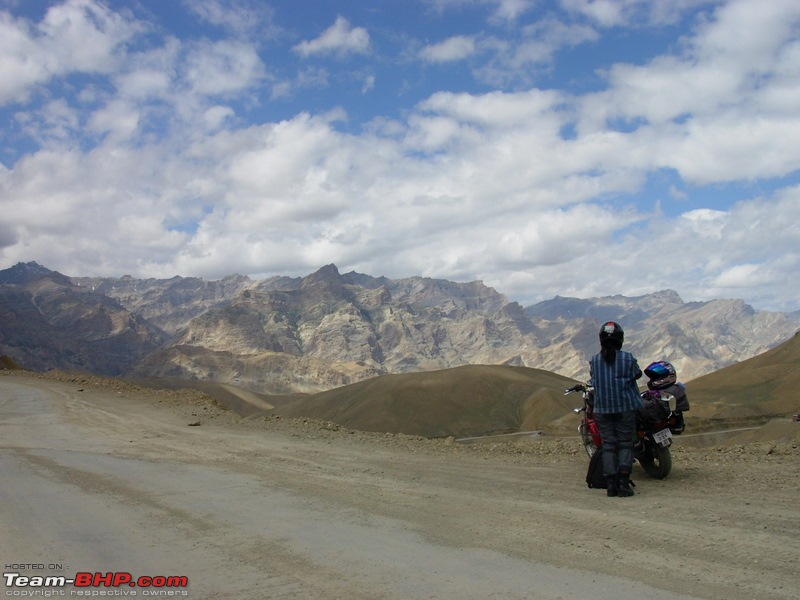 Through The Wild Desert Mountains and Spiritual Awakening. Ladakh, 2007/09-medini-trance-admiring-view.jpg