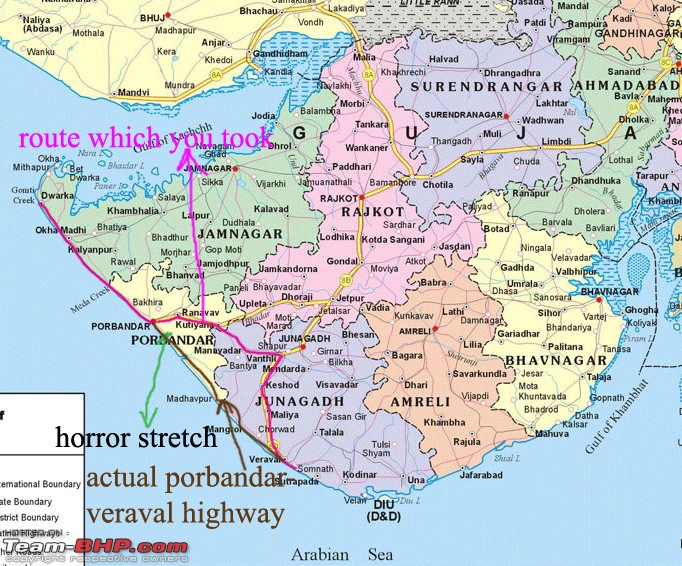Discovering Gujarat - Land of the Legends. (Saurastra)  - 1 - 8th Oct 2011 - 3500kms-gujarat_map_large-copy.jpg