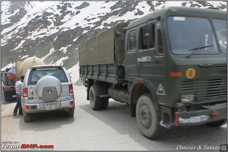 A journey through Leh & Ladakh  Barren beauty at its best-208-beast-along-side-army-convoy-zojilla-pass.jpg